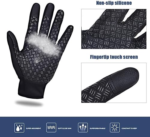 Miniatura 7 de Guantes impermeables para bicicleta, motocicleta, deportes al aire libre, cálidos, resistentes al viento, guantes térmicos táctiles, equitación,