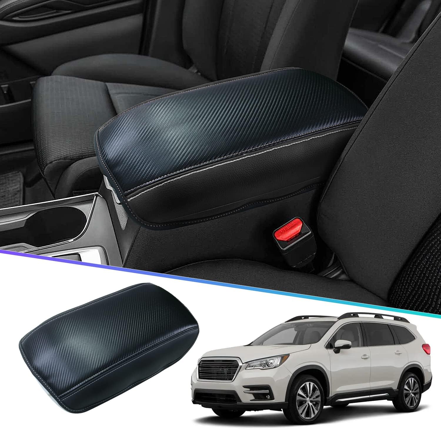 SHAOHAO for 2022 2023 Subaru Ascent Armrest Cover 2022 2023 Ascent Armrest Cover