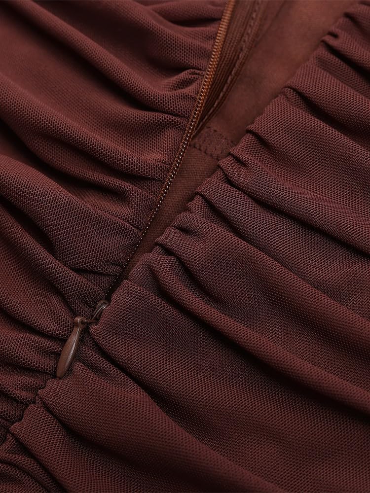 Damen Freizeitkleid Elegantes Figurbetontes Midikleid EIN Schulter Rückenfrei Party Sommer Frühling Büro Abendkleid Vielseitig Bequem