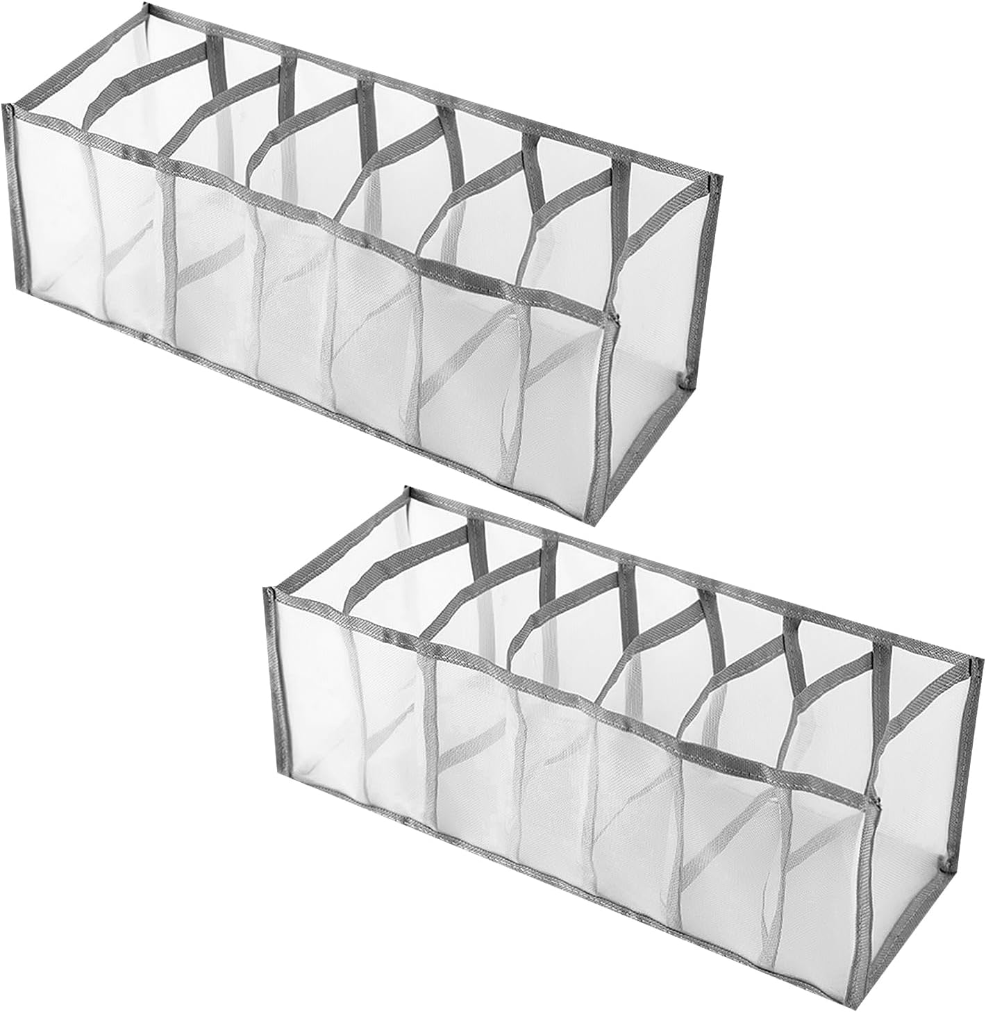 Rumyve Folding Clothing Organizer, Separate Closet Storage Box, Mesh