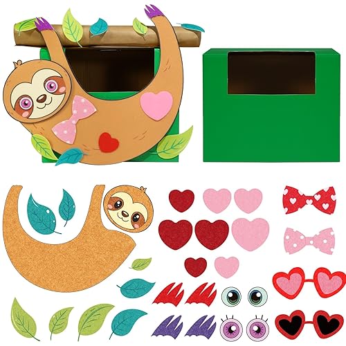 Fjoron Valentines DIY Mailbox for Boys Girls Valentine's Day Card