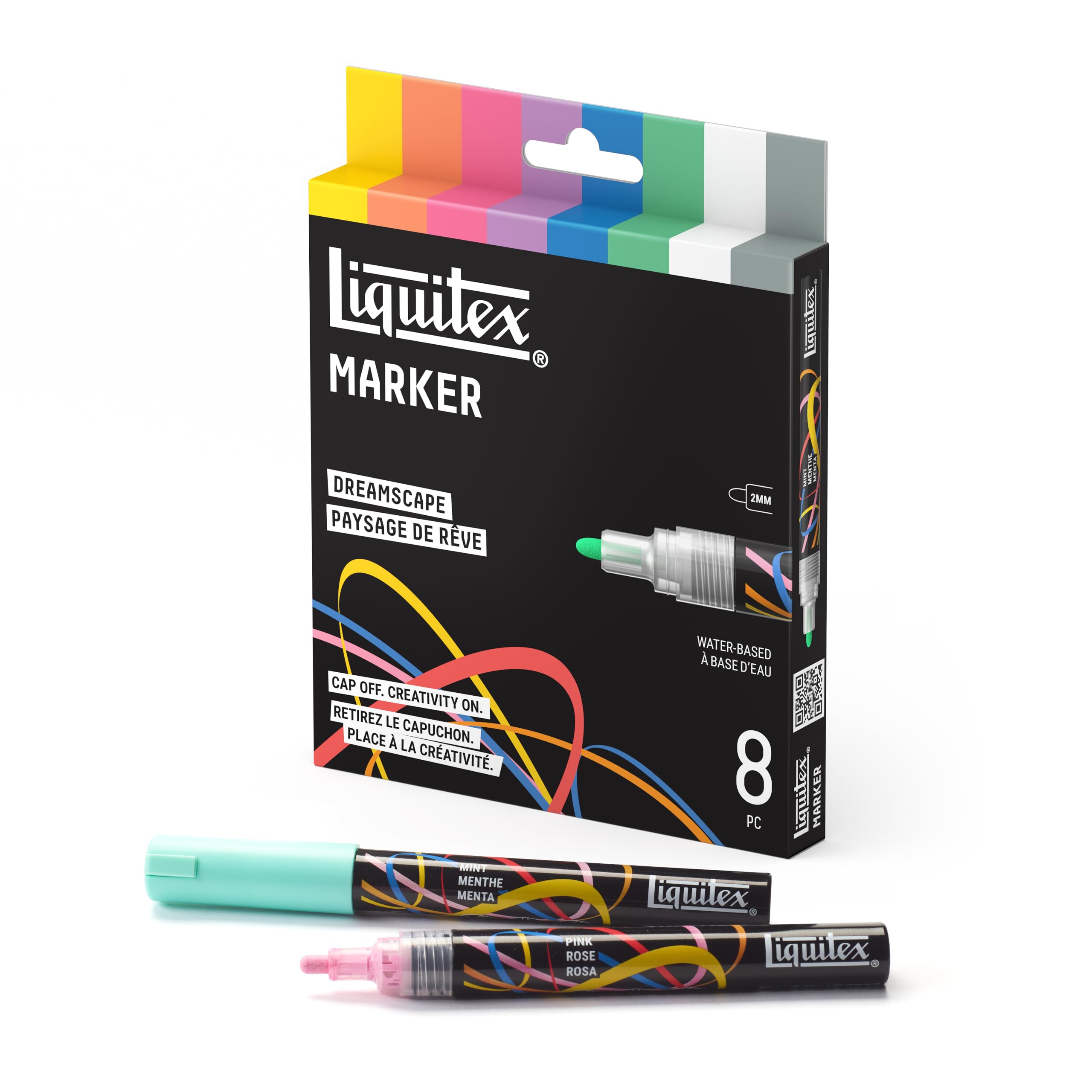 Liquitex Dreamscape 3699485 Acrylic Marker Set, 8 x 2 mm Acrylic Paint Markers, High Opacity, Multi-Surface, Durable Tips for Blending, Layering & Highlighting — Amazon image 7