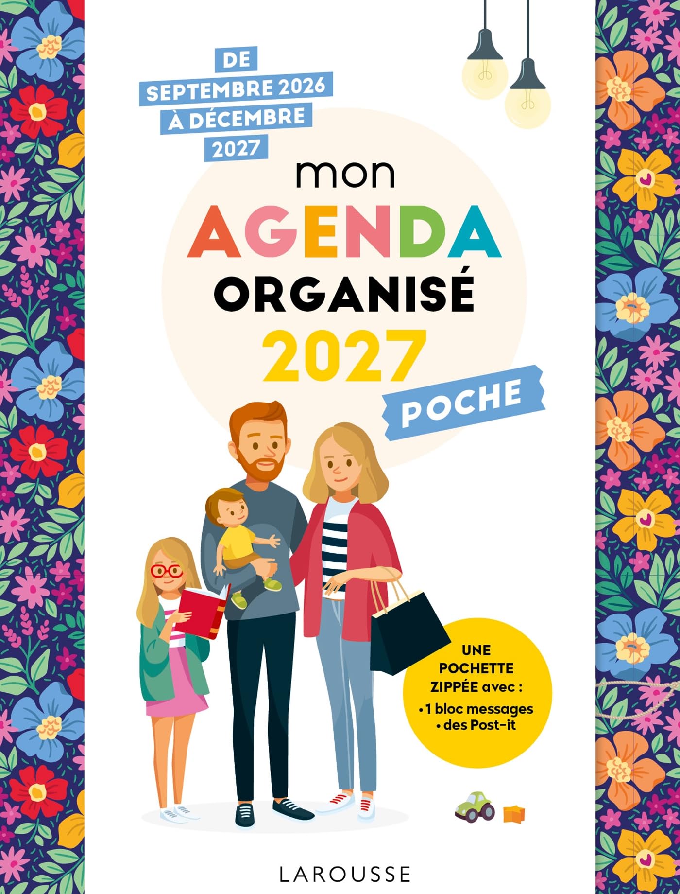 Mon agenda famille organisée 2027 - Poche: De septembre 2026 à décembre 2027