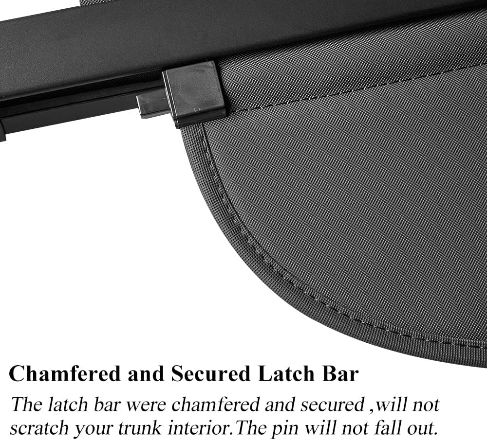 Vesul Retractable Cargo Cover Compatible with Jeep Grand Cherokee 2011-2021 Security Shade Shield Tonneau Cover Anti-Peeping Luggage Privacy Screen with Extra Canvas Cover NO Gap