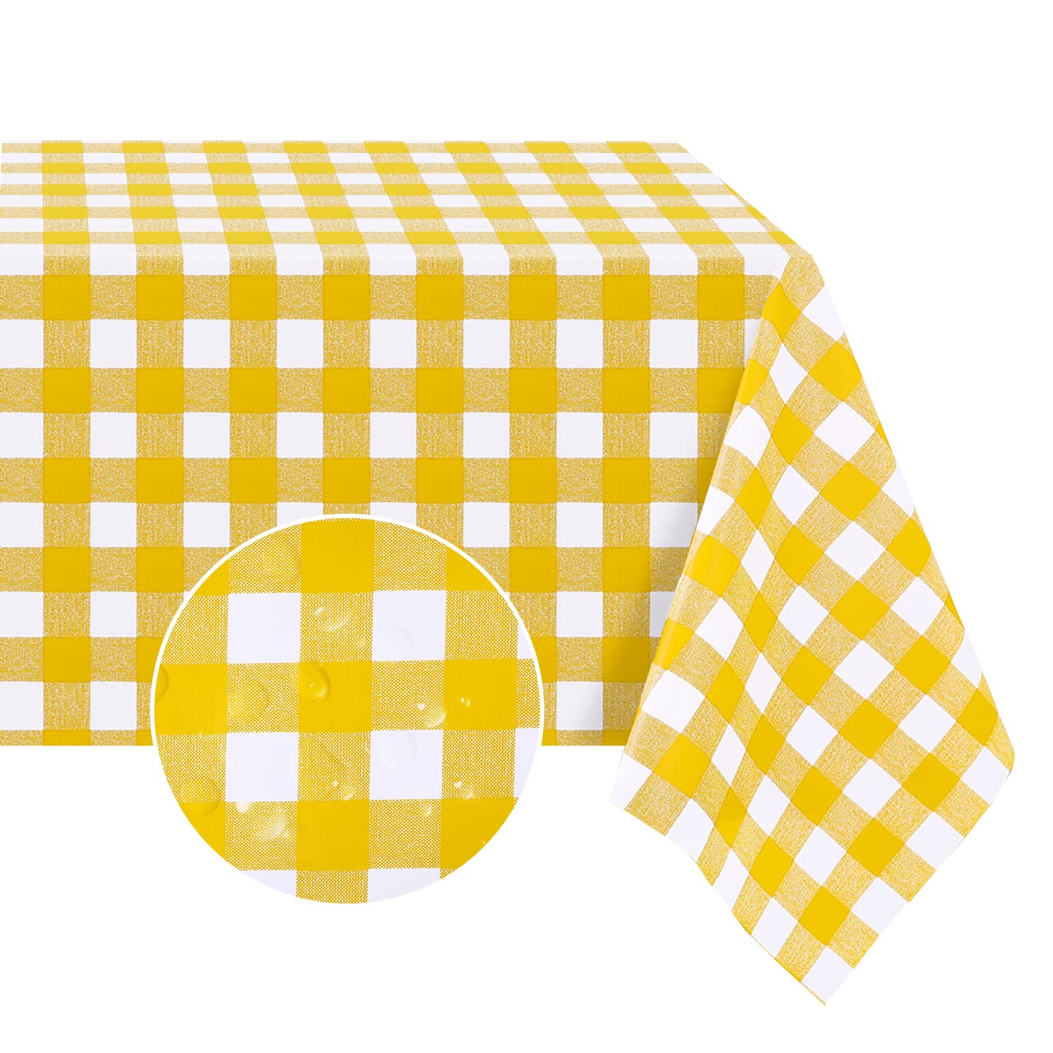 Romanstile Nappe Rectangulaire En Vinyle PVC, 100 % Imperméable, Résistante à L'huile Et Facile à Nettoyer, Pour Salle à Manger, Pique-nique, Extérieur, 137,2 X 274,3 Cm, Noir