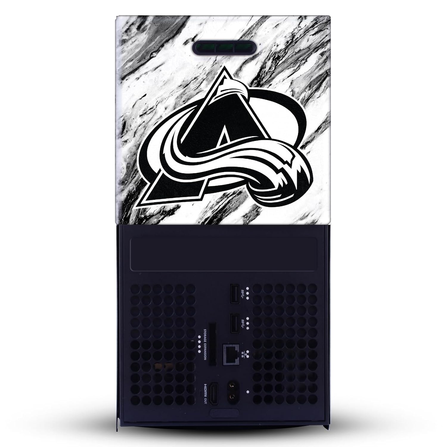 Head Case Designs Officially Licensed NHL Marble Colorado Avalanche Game Console Wrap Case Cover Compatible With Xbox Series X