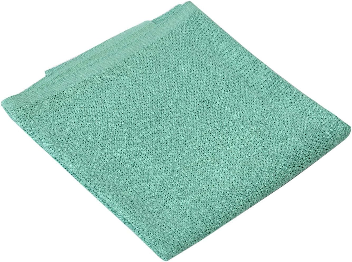 DenMaa Natural Line C Green Matty Fabric for Crafts and Embroidery Work -Matty Fabric Pack of 2 Meter C Green