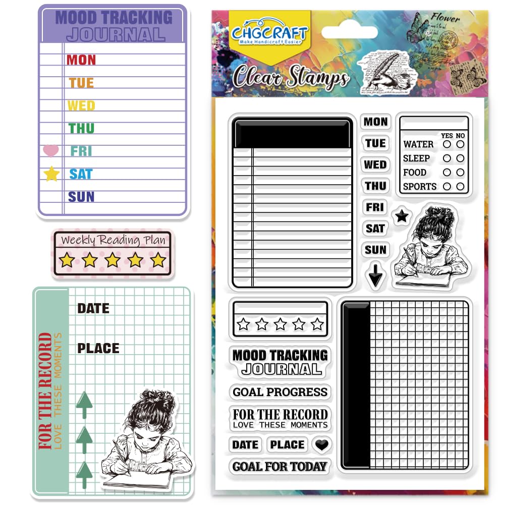 Reading Diary Clear Stamps - DIY Scrapbooking -11
