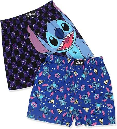 Miniatura 6 de Disney Lilo & Stitch - Pantalones cortos de algodón para hombre, con botones