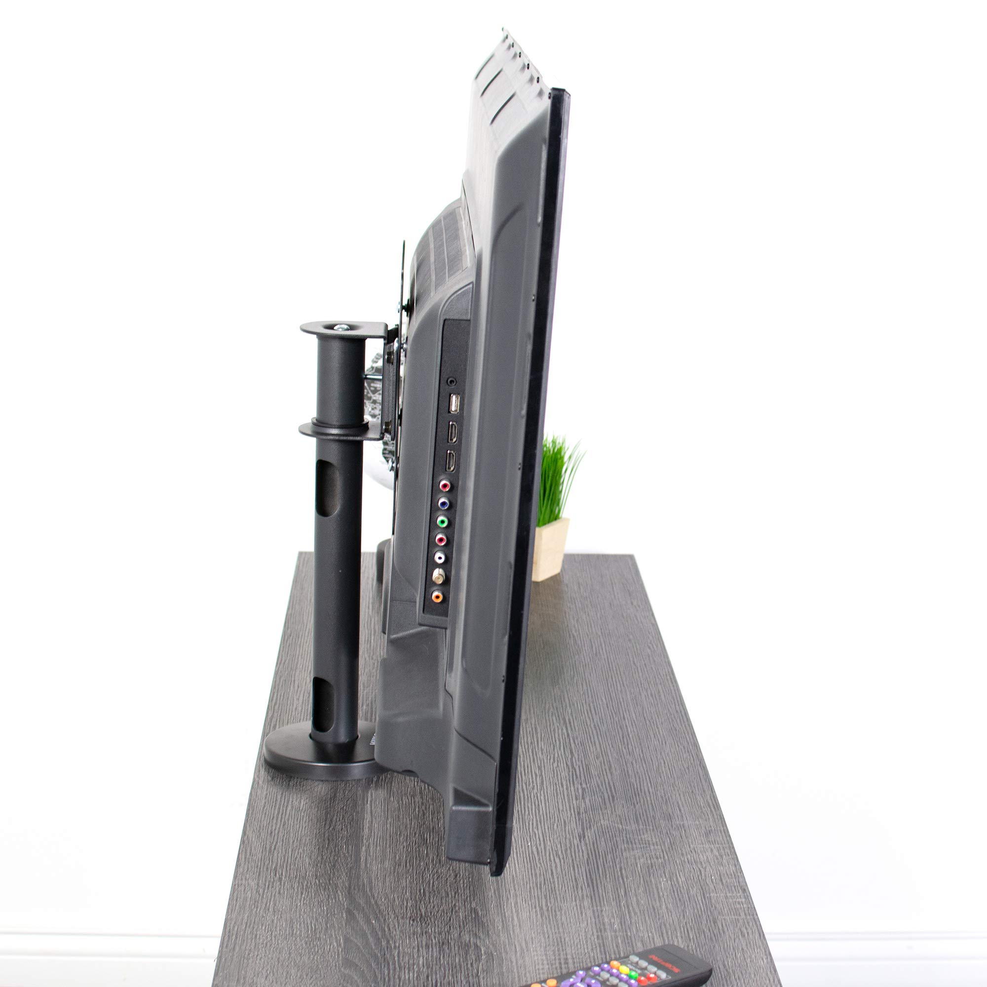 VIVO - Supporto girevole per TV da 23 a 43", supporto VESA da tavolo, robusto display TV STAND-TV00M2