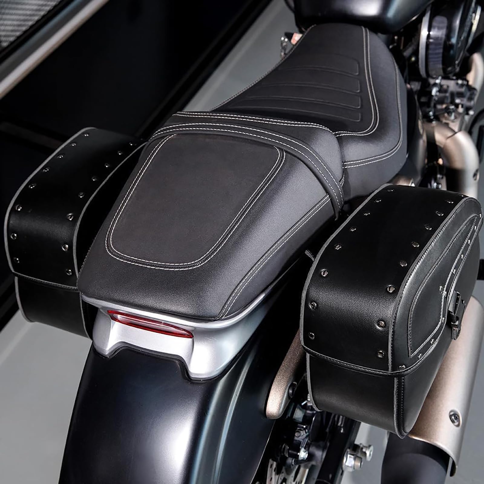 1 Paire Sacoches de Selle de Moto pour Triumph Speed Twin 900 Street Bike, Coffre Moto Sac Voyage Sac à Outils de Moto Étanche, Sacoches Latérales Porte-Bagages Moto