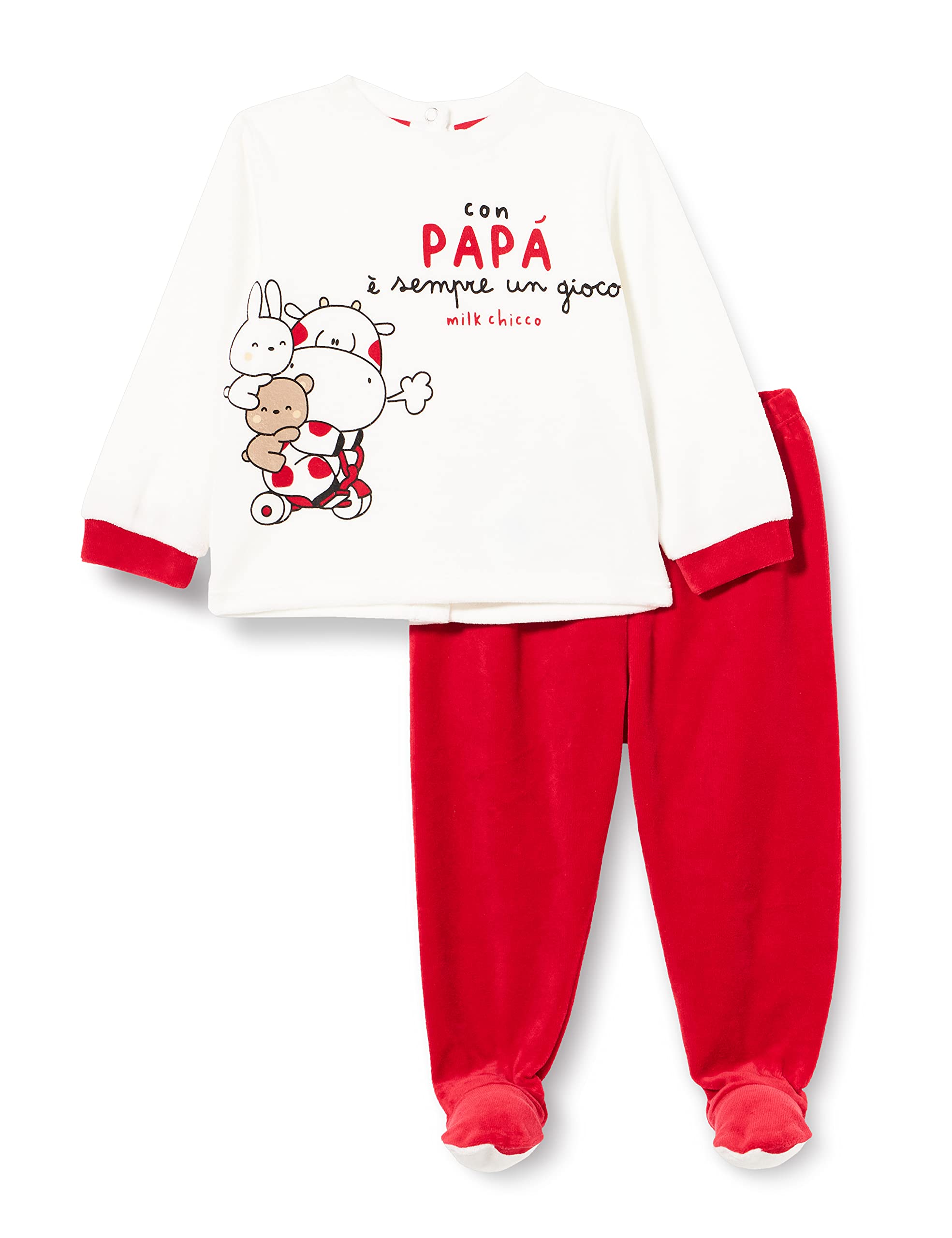 Ensemble Chicco Sweat & Legging Fille - Tissu Doux Non Molletonné - Moderne Et Confortable