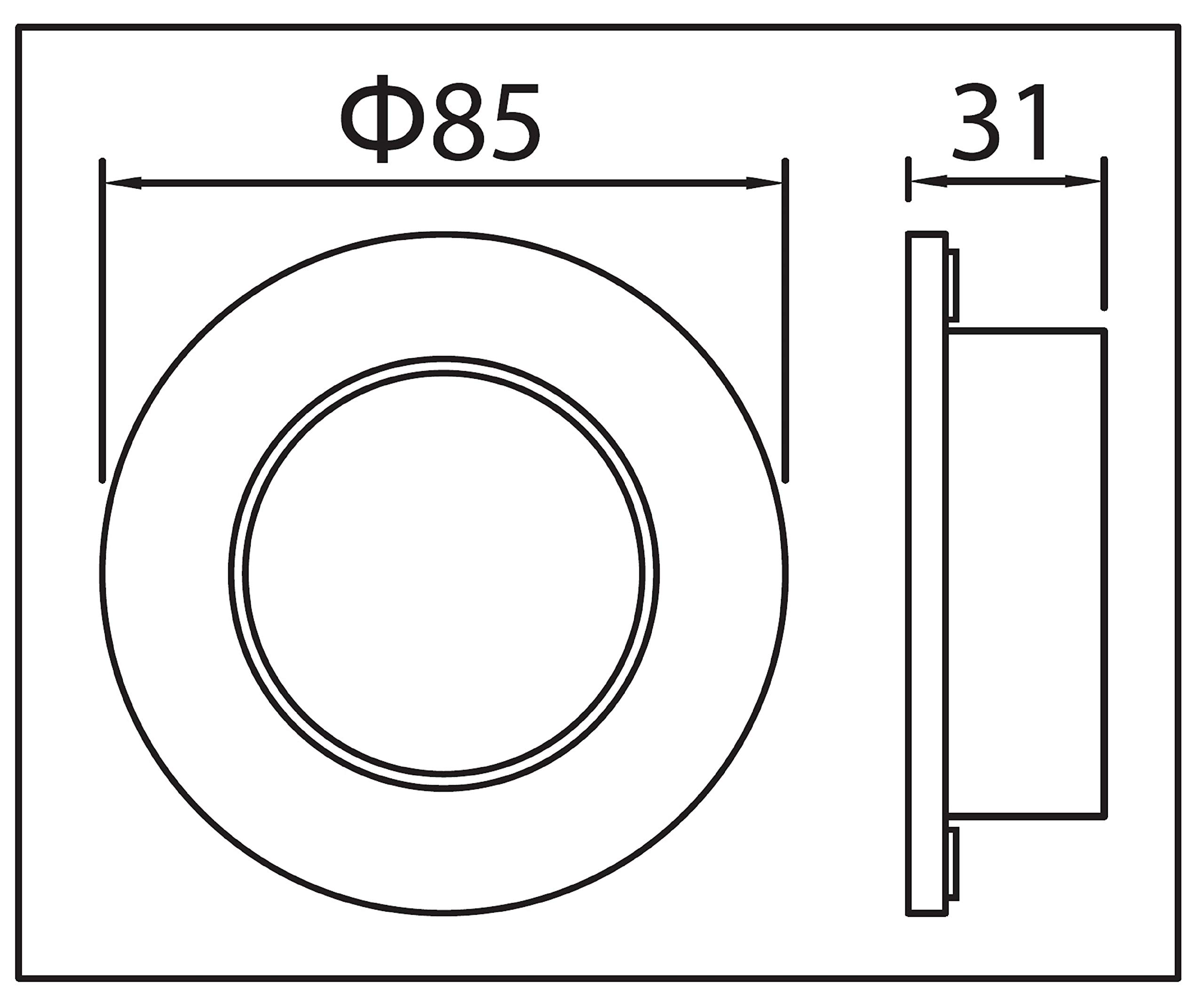 Trango 6er Set Einbaustrahler IP65 aus Edelstahl gebürstet 6729IP65-062MO inkl. 6x 5 Watt 3000K warmweiß Ultra Flach LED Modul für Bad, Dusche, Einbauspots, Deckenstrahler, Deckenlampe, Badleuchte