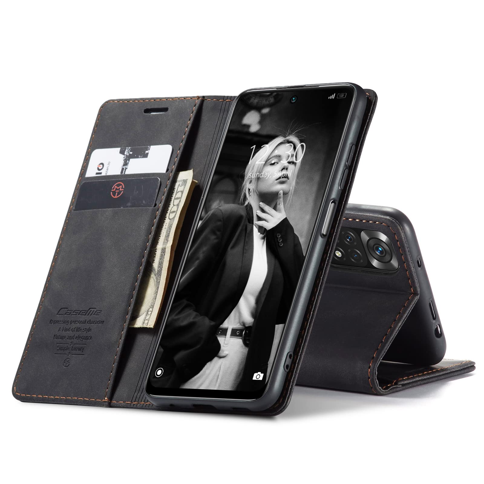 Cover per Xiaomi Redmi Note 11/11S 4G, retro design PU