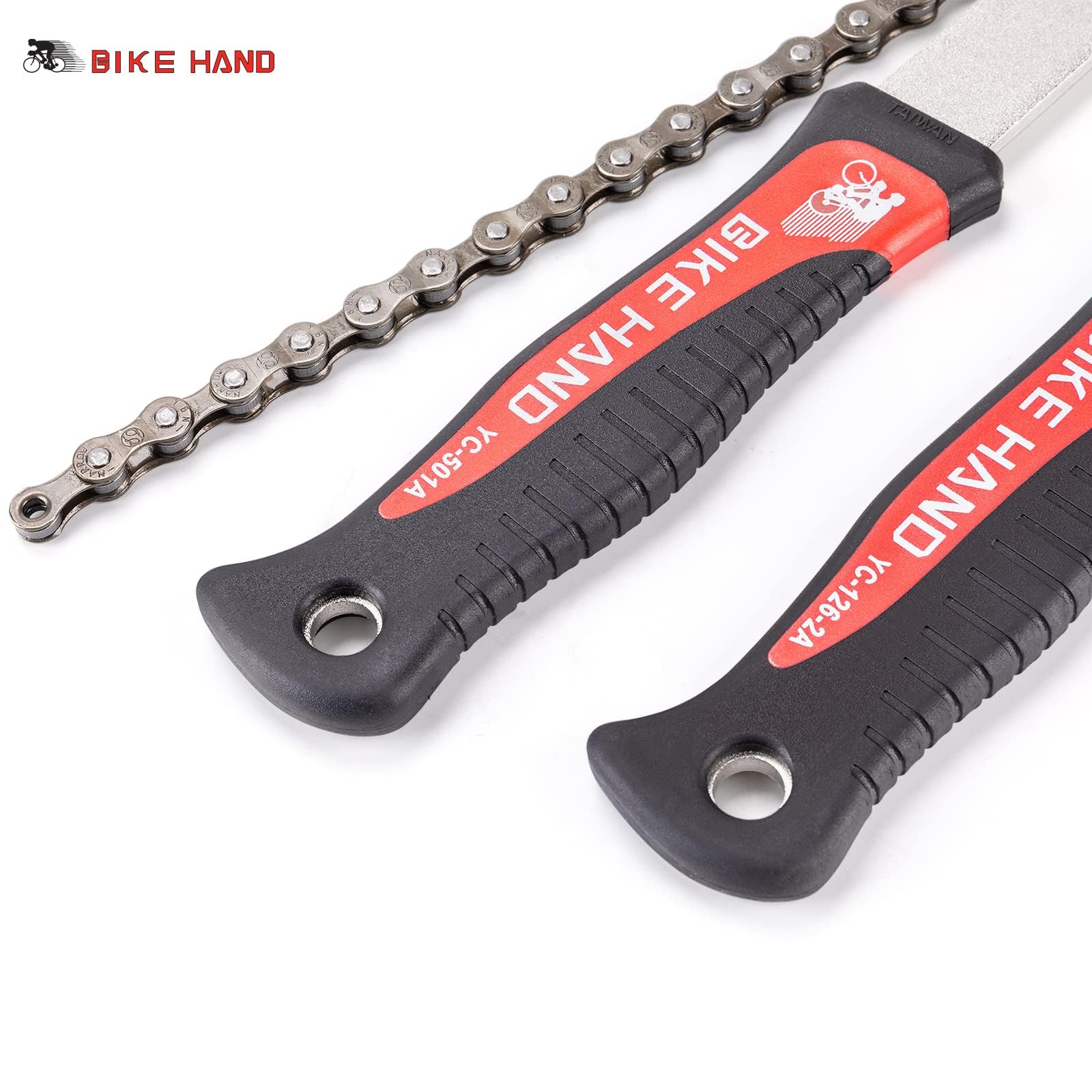 BIKE HAND Set di frusta a catena e estrattore - Strumento per catena e anello di sicurezza per installazione e rimozione di cassette Shimano HG/pignoni liberi MTB, bici da corsa 7 8 9 10 11 velocità