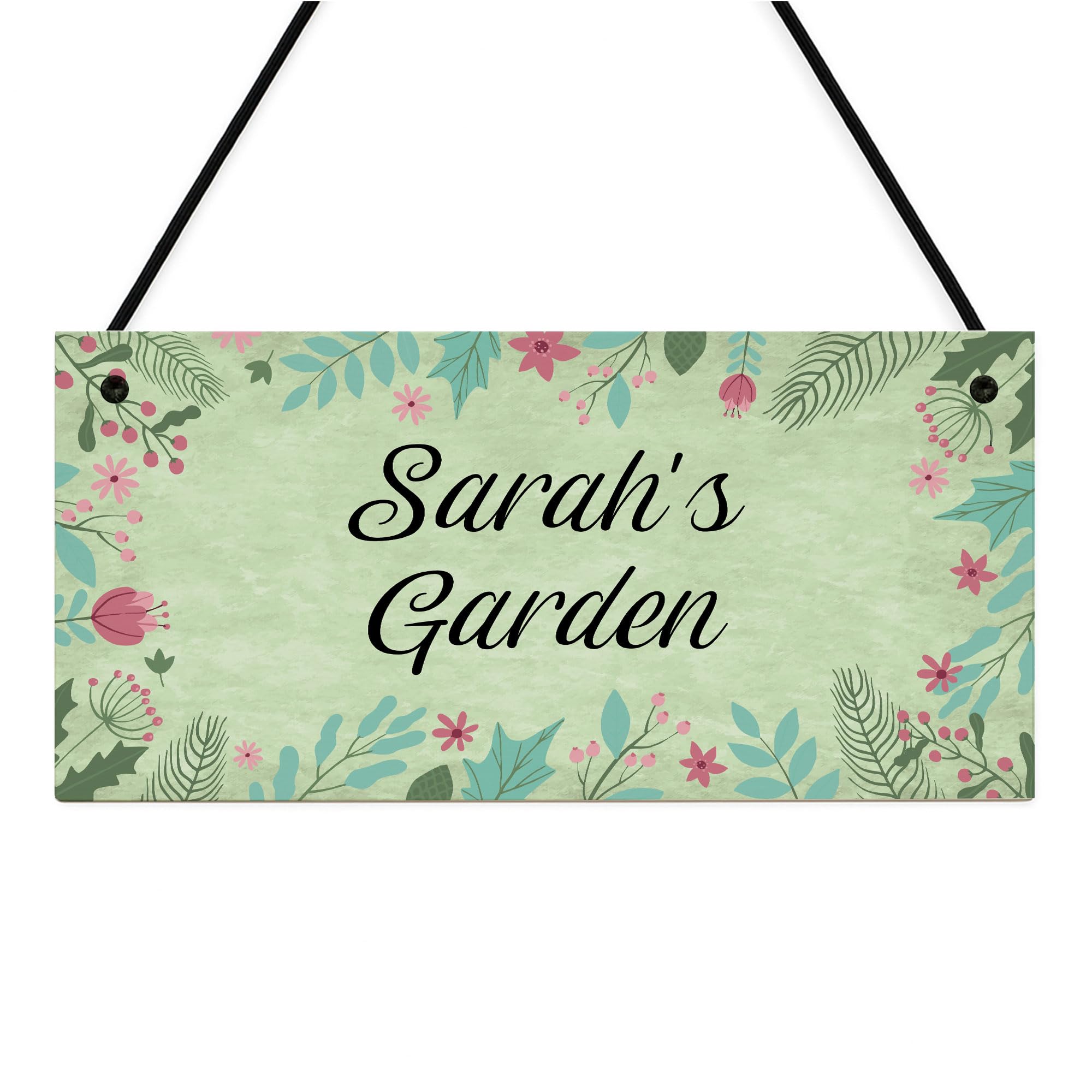 Red Ocean Garden Signs Personalised Novelty Garden Decor Plaques For Outside Welcome Sign Yard Signs Hanging Wall Plaque Rules Door Sign Home Decor