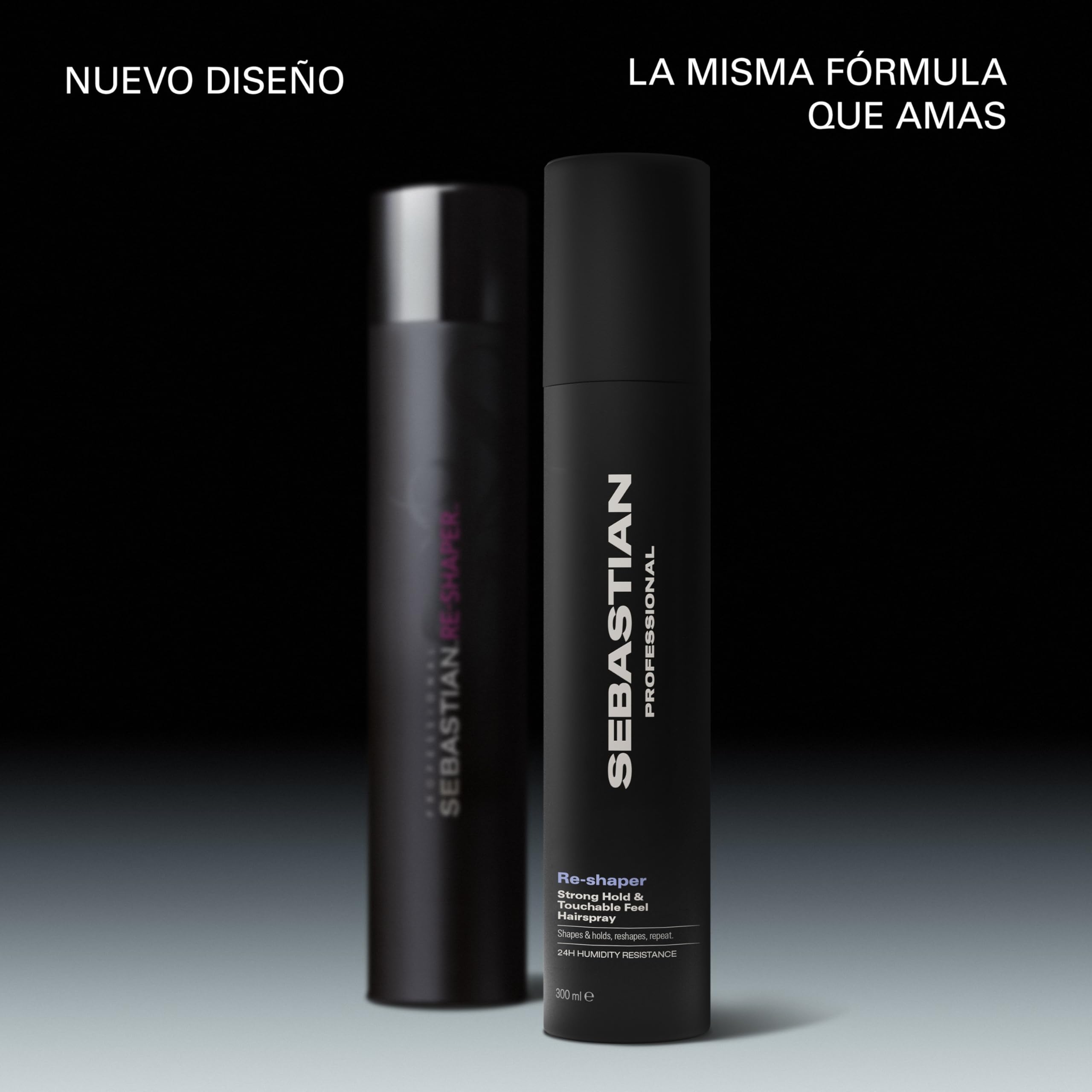 Sebastian Professional Reshaper | Laca de Fijación Fuerte y Tacto Suave | Moldea, Fija y Repite | 24 Horas de Resistencia a la Humedad | Protección UV | Spray de Fijación Fuerte y Definida
