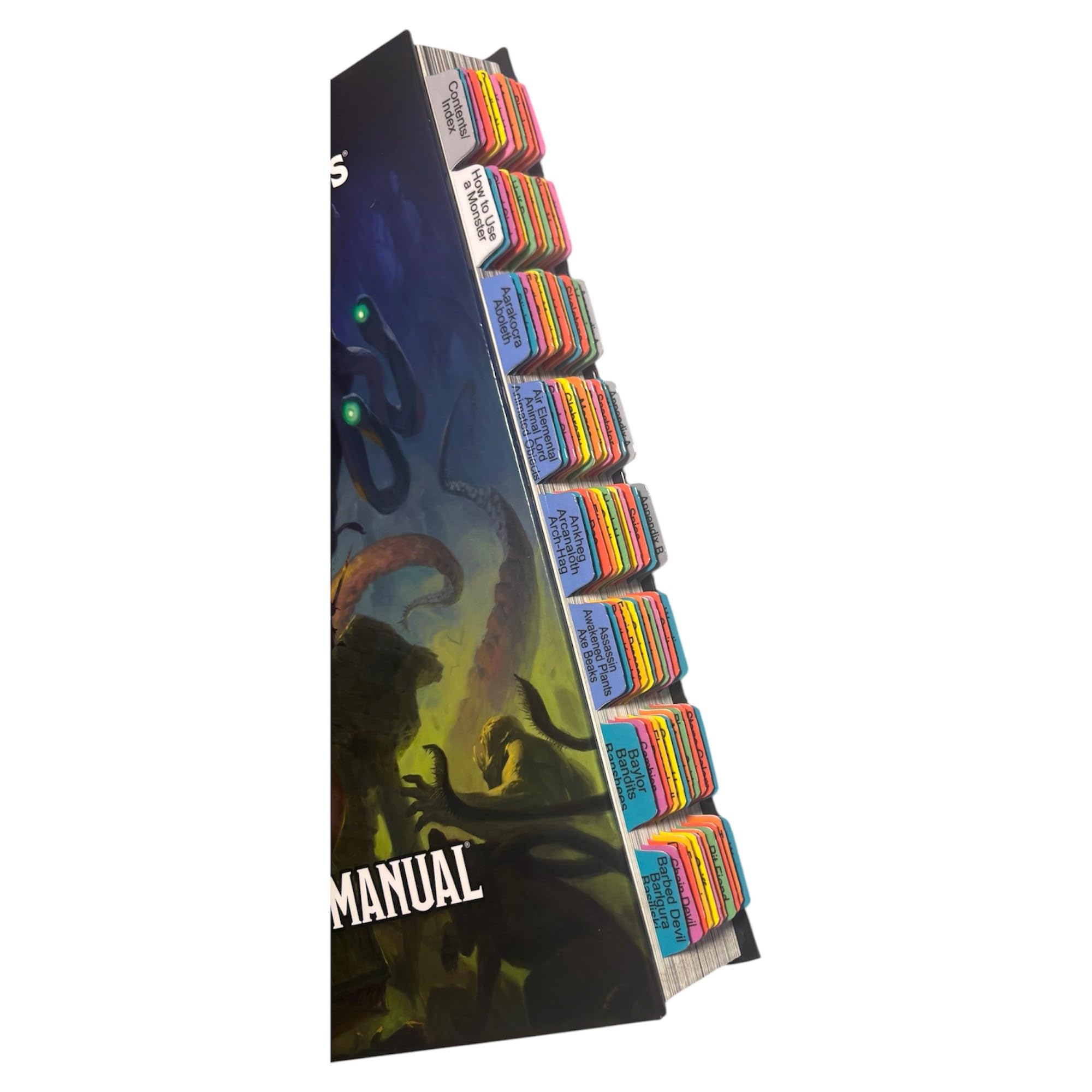 Book Tabs for The Dungeons & Dragons 2024 Monster Manual D&D Core Rulebook
