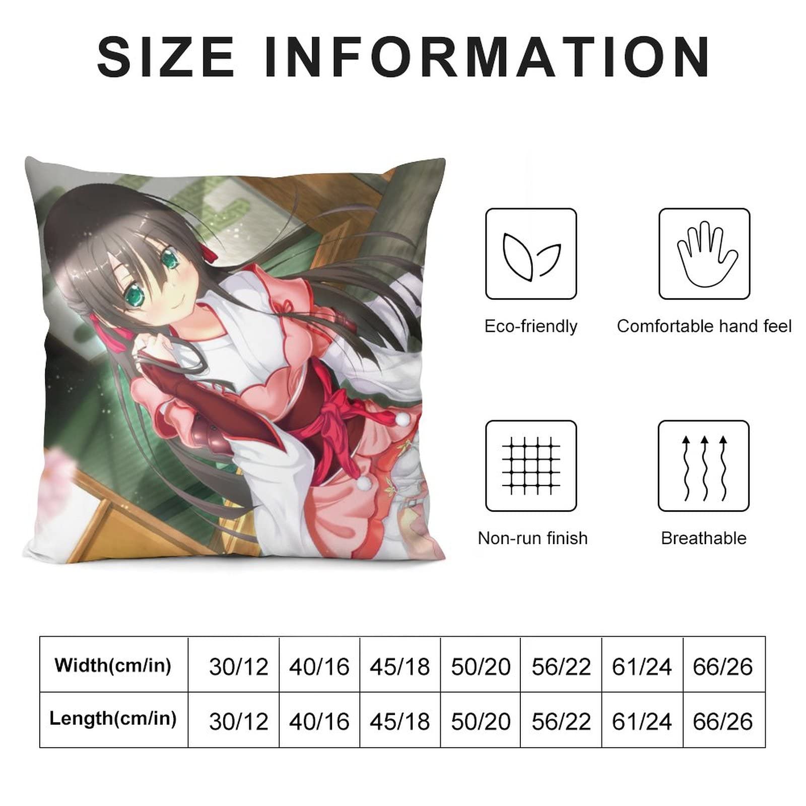 Amazon｜枕カバー 戦国 恋姫 詩乃 ピローケース まくらカバー 吸汗速乾 