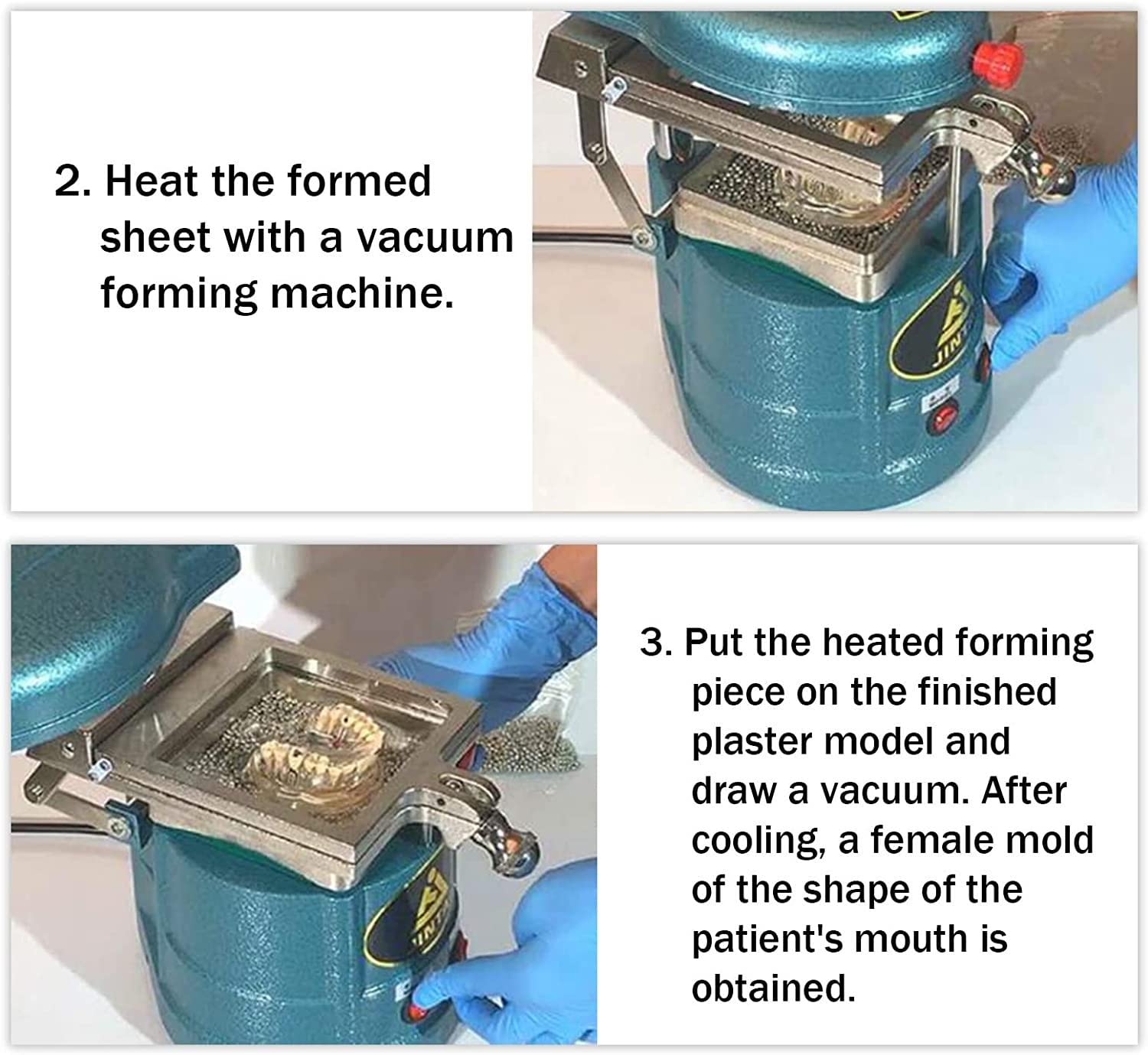 Vakuumformer- und Formmaschine, Vacuum Forming Moulding Former Wärmebehandlungs-Laborgeräte, Laborausrüstung Exzellente hochwertige Vakuumiermaschine für Dental-Labor