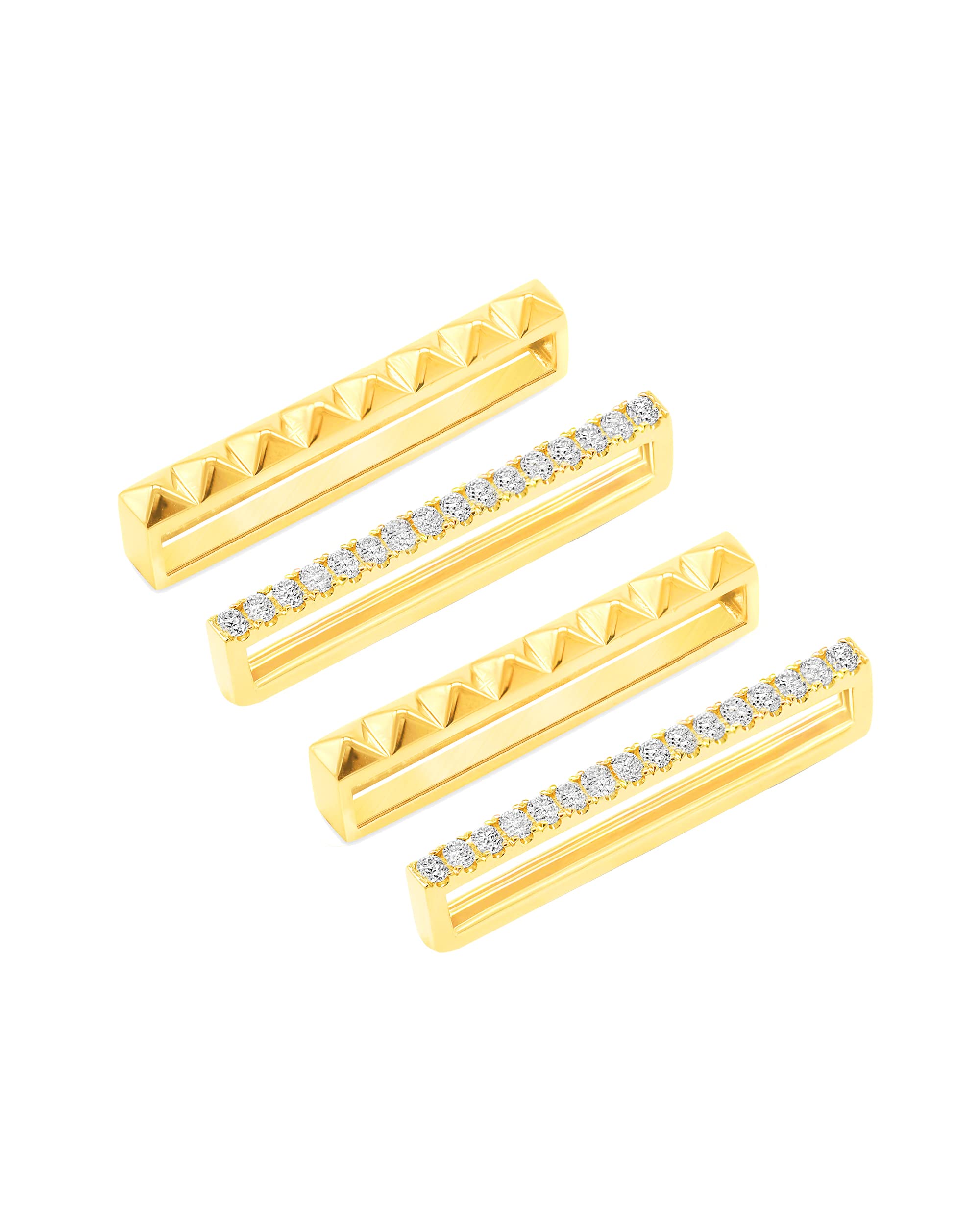 MINUTIAE Decorative Ring Loops Jewellery Accessories Compatible with Smart Watch Silicone Band Strap - Gold (Set of 4) | Charm Solitaire Crystals Cubic Zirconia Sparkling Diamond (B09TY32N9V) Amazon Price History, Amazon Price Tracker