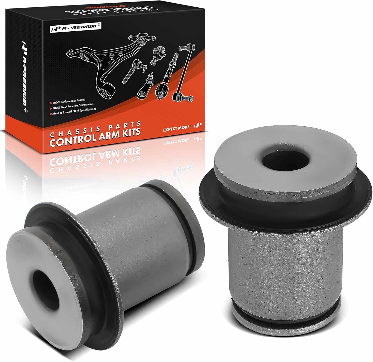 A-Premium 2 x Front Upper Control Arm Bushing Kit, Compatible with Ford Crown Victoria 2003-2011 & Lincoln Town Car 2003-2011 & Mercury Grand Marquis 2003-2011, Marauder 2003-2004