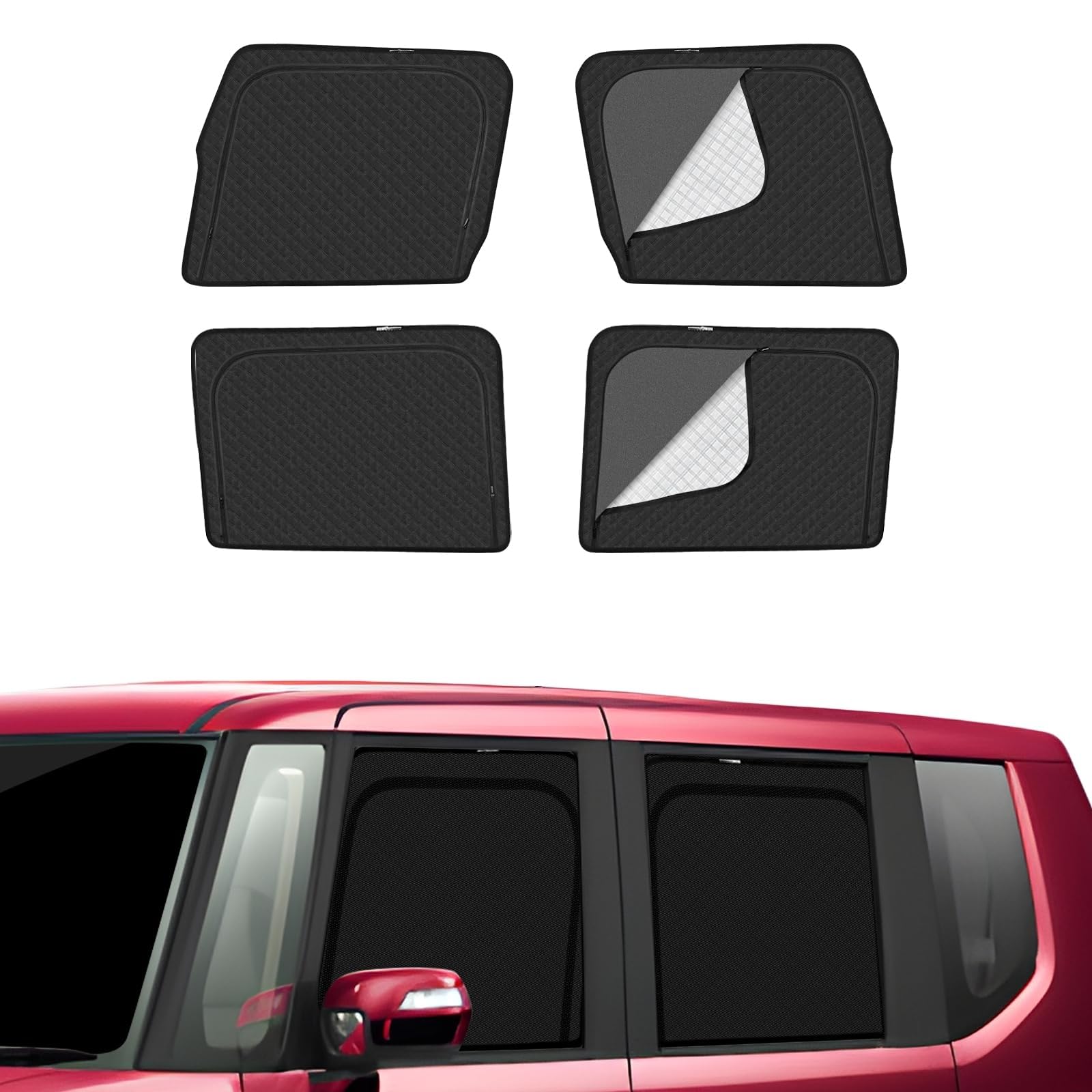 Amazon | N-BOX JF1 JF2 車種専用 メッシュカーテン サンシェード 遮光