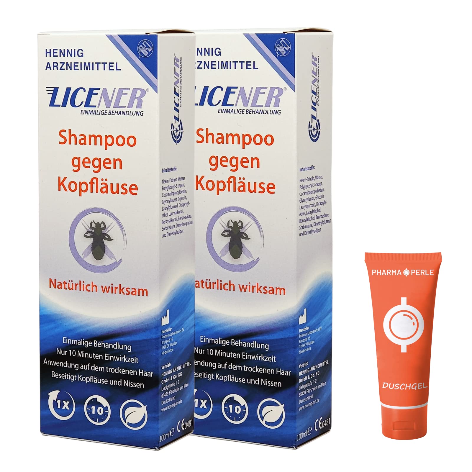 Licener Shampoo gegen Kopfläuse I Sparset 2x 100ml plus PharmaPerle giveaway