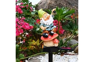 Enchanted Gnome Lawn Ornaments Adorned with Solar Luminosity