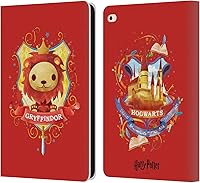 Vista 1 de Head Case Designs Harry Potter Gryffindor Deathly Hallows II - Funda de piel tipo cartera compatible con Apple iPad Air 2 (2014)