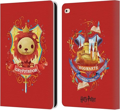 Head Case Designs Harry Potter Gryffindor Deathly Hallows II - Funda de piel tipo cartera compatible con Apple iPad Air 2 (2014)
