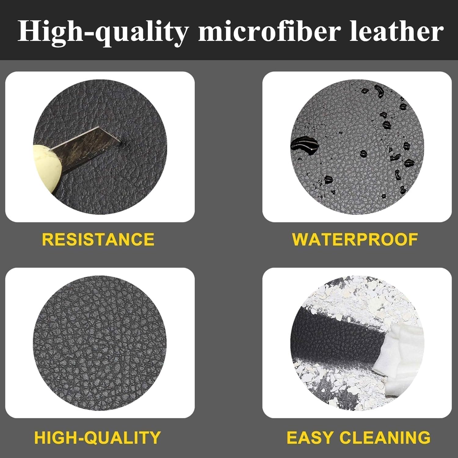 NLQR Black Front Driver Side Bottom Replacement Leather Seat Cover Compatible with Chevy Silverado Tahoe Suburban Avalanche GMC Yukon Sierra 1500 2500 3500 HD 2003 2004 2005 2006 2007