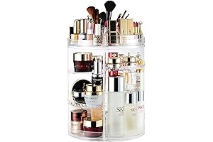 Makeup Organizer: Declutter Your Vanity with 360° Rotating Storage