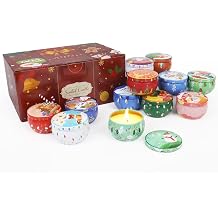 12 PCS Christmas Scented Candles, 2.5OZ Jar Candles, 12 Christmas Fragrances Candle Set for Women, Mom, Grandma, Godmother, Coworker, Teacher