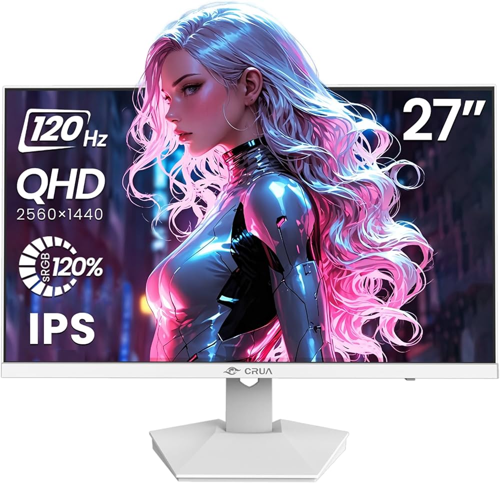 【新品値下げ】CRUA ゲーミングモニター 27インチ PCモニター 4K CRUAゲーミングモニター27インチPCモニター240HzWQHD(2560x1440