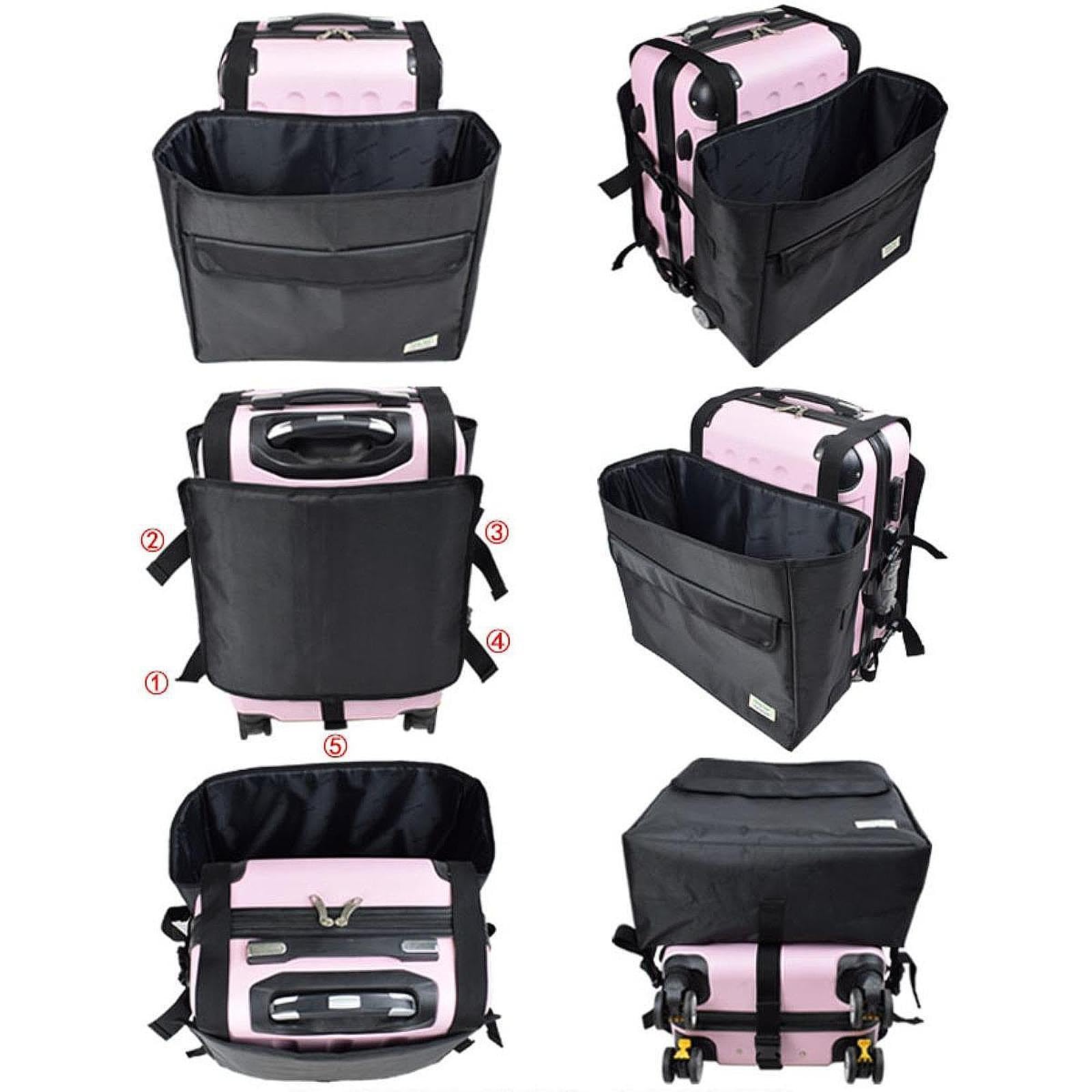 Yajuyi Organizador de Maletas Bolsa Organizador de Viaje Portátil Arnés Ajustable Compartimiento Grande Bolsillo Frontal Impermeable para Familias