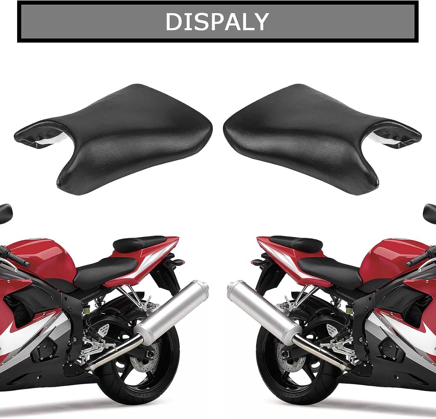 PSLER Front Rider Driver Seat Pillion Cushion For Yamaha YZF R6 2003 2004 2005
