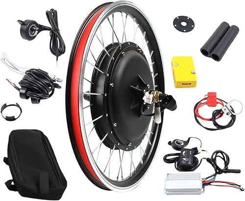 Kit de conversión de bicicleta eléctrica de 20 pulgadas, 48 V, 1000 W, rueda delanteratrasera, kit de conversión de bicicleta eléctrica con potente