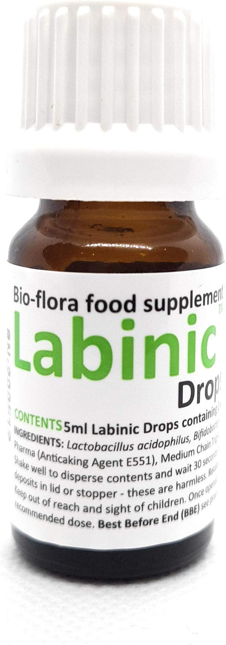 Labinic Probiotic Drops | Same Quality as used in NHS | Triple Strain | 2 billion/day Lactobacillus & Bifidobacteria | For Babies & Infants from birth | under £1/day |