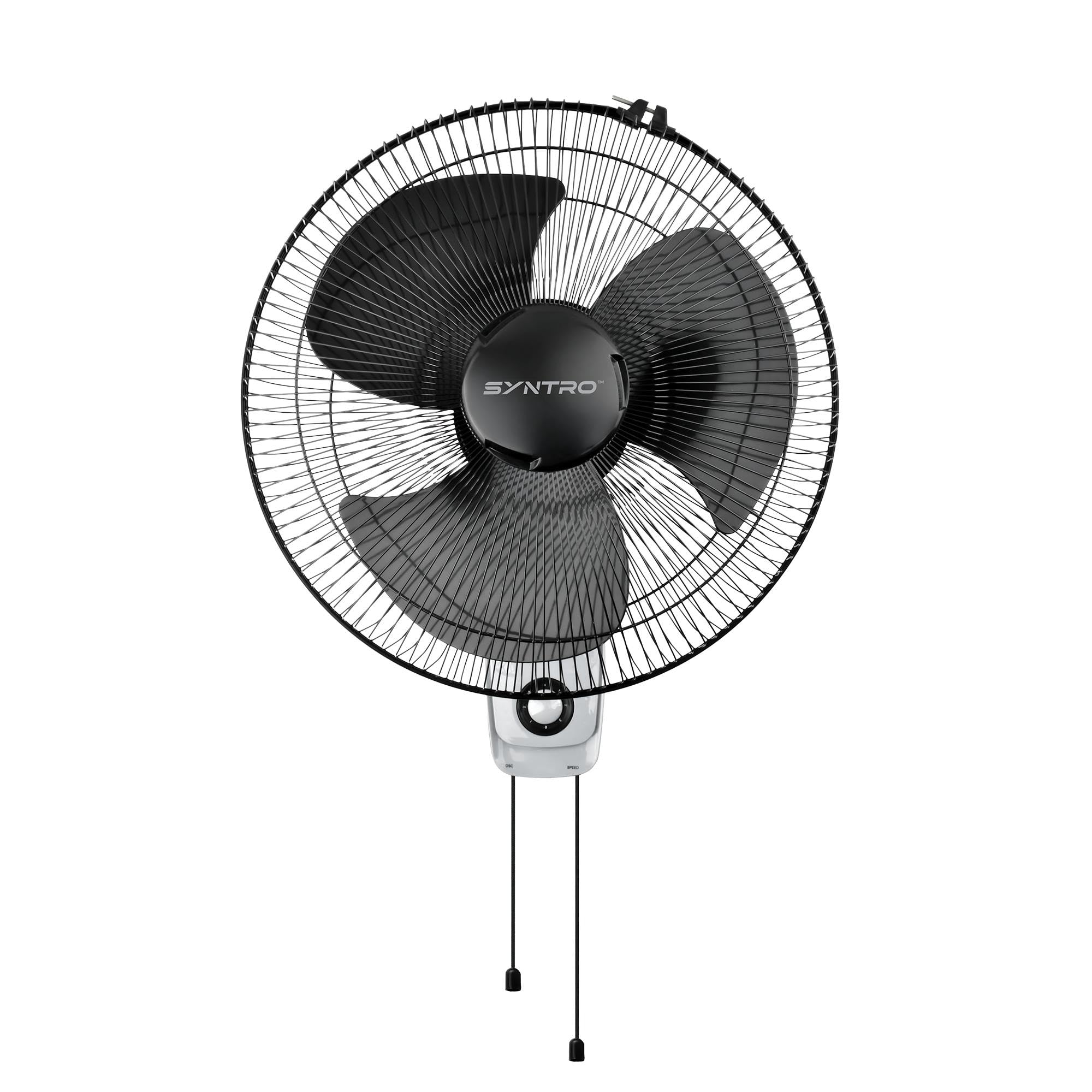 Sytnro Neo High Speed Wall Fan 16 Inch (400 mm), 2300 RPM, Wide Oscillation, Strong Air Delivery, Energy Efficient, Black Grey-image-22