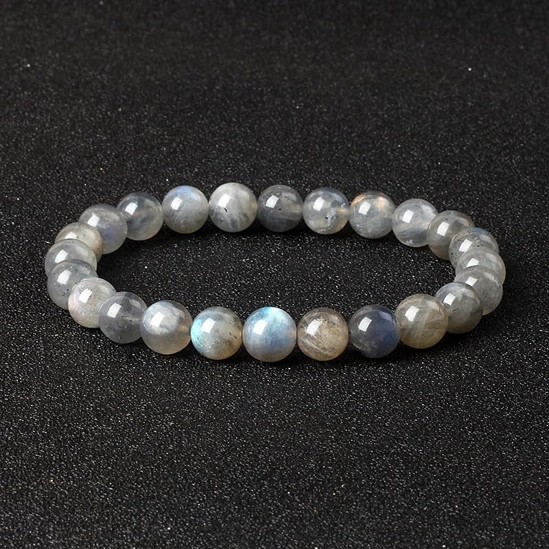 Pulseras de cuentas de piedra natural ajustables que no aprietan la muñeca 2