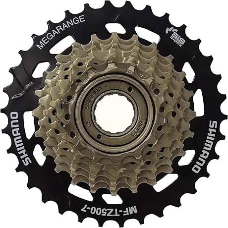 Bike Freewheel: 7-Speed Shimano Tourney TY MF-TZ500-7