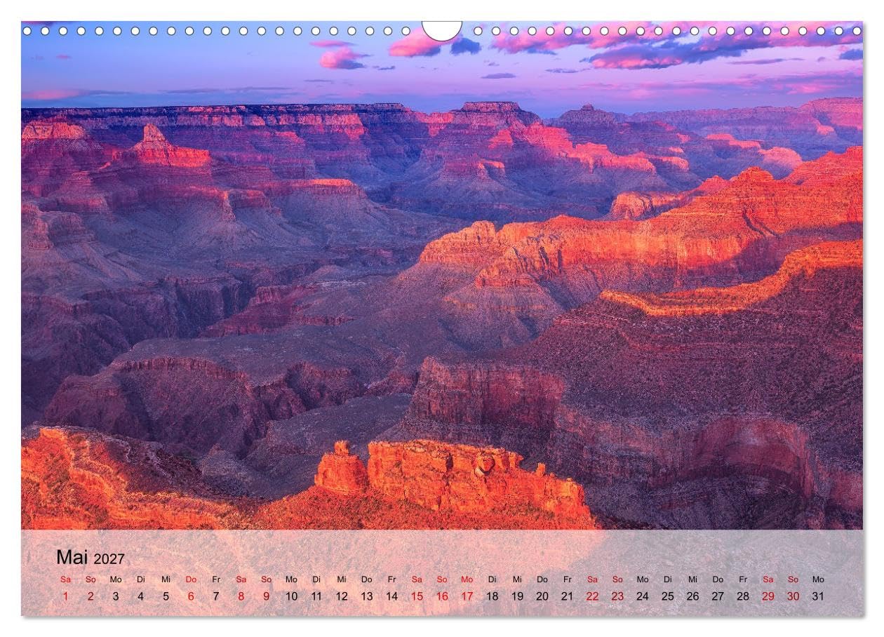 CALVENDO - USA Der wunderbare Südwesten (Wandkalender 2027 DIN A3 quer), Monatskalender: Die wunderbaren Landschaften des Südwestens der USA