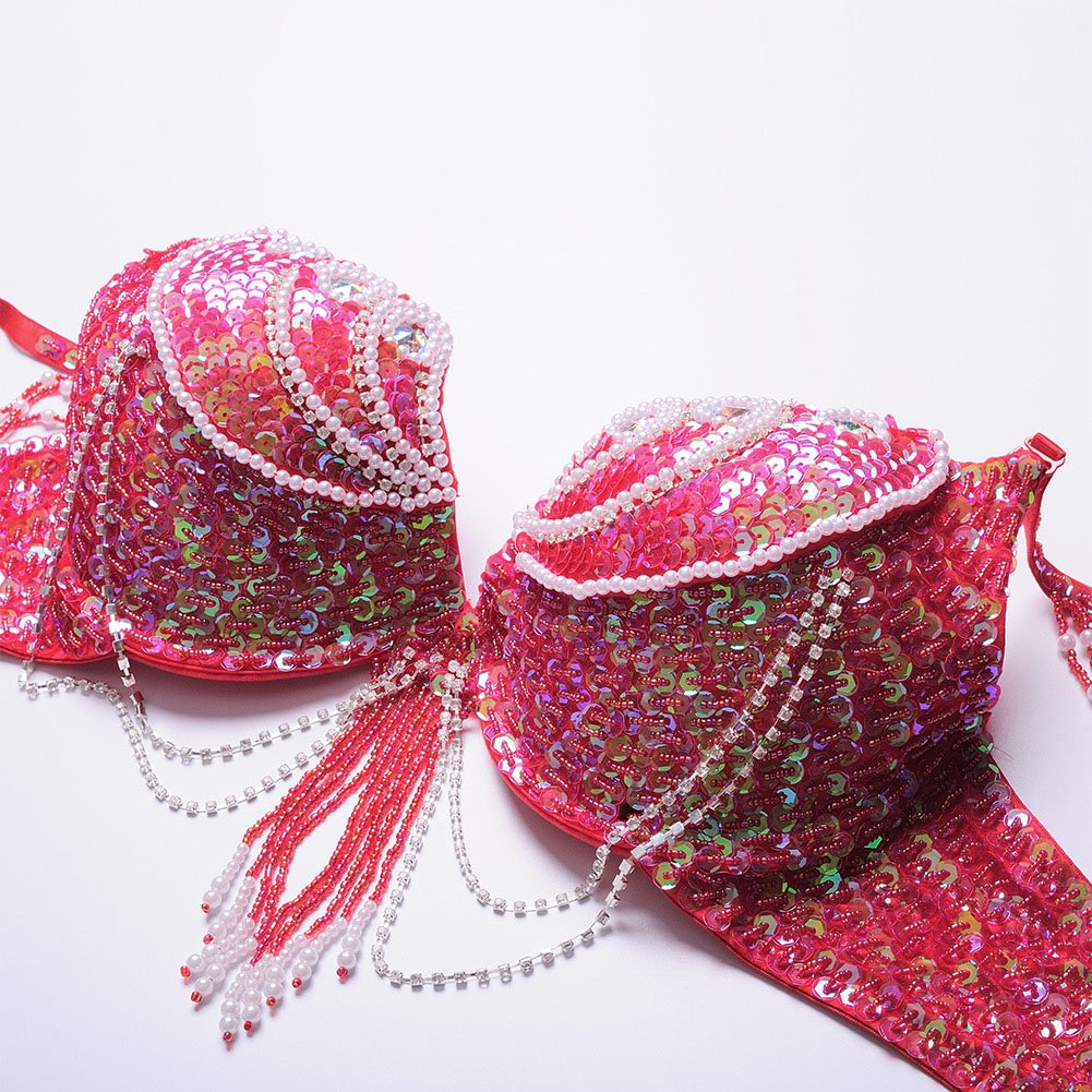 ROYAL SMEELA Disfraz de Danza del Vientre para Mujer Conjuntos de Sujetador y cinturón Danza del Vientre Profesional Carnival Sexy Fancy Traje Baile del Vientre Mujer Conjunto Danza del Vientre