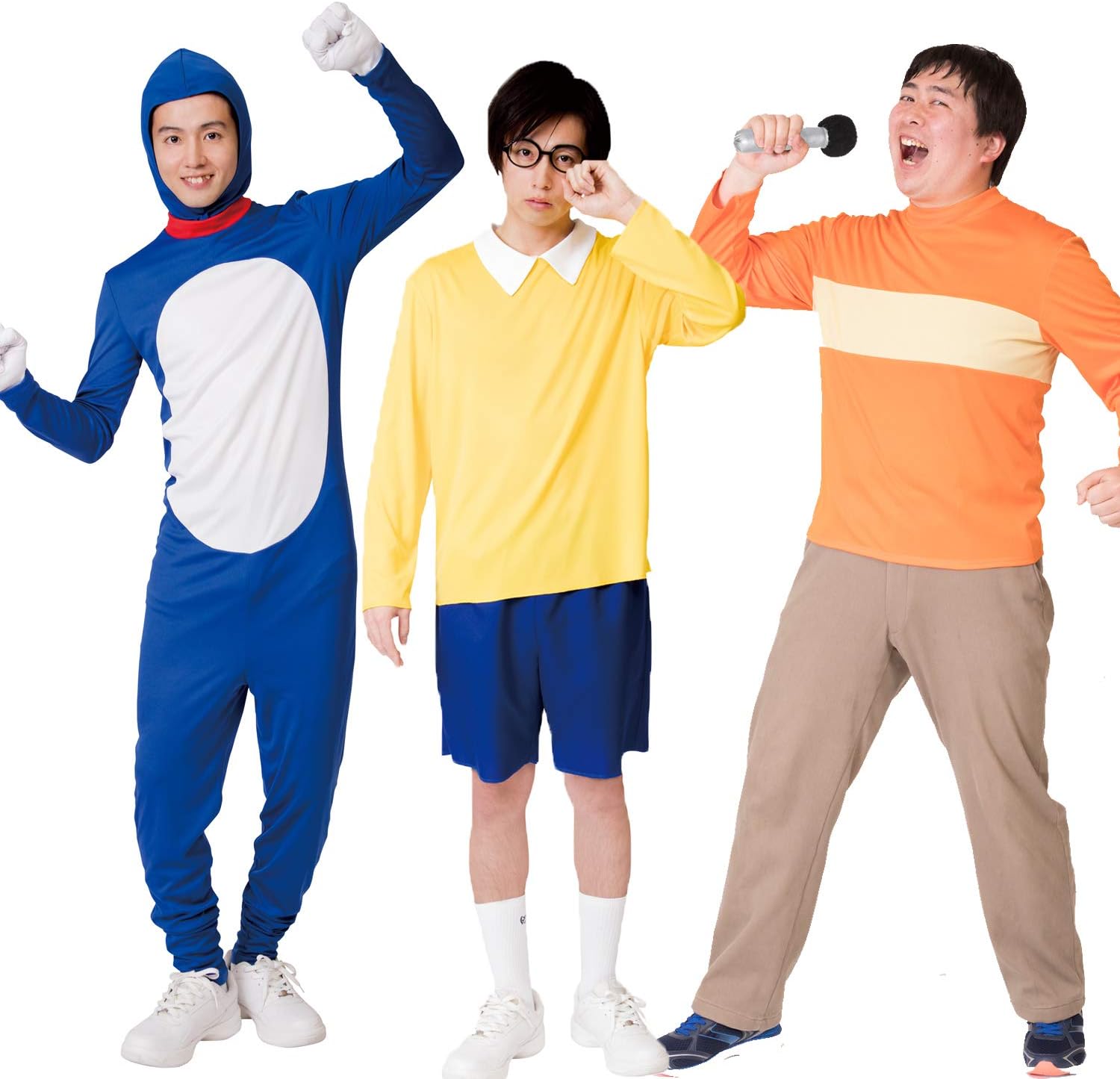 Party City コスプレ ブルータイツマン 泣き虫少年 オレンジ少年 ユニセックス 3人セット Party City コスプレ ブルータイツマン 泣き虫少年 オレンジ少年 ユニセックス 3人セット