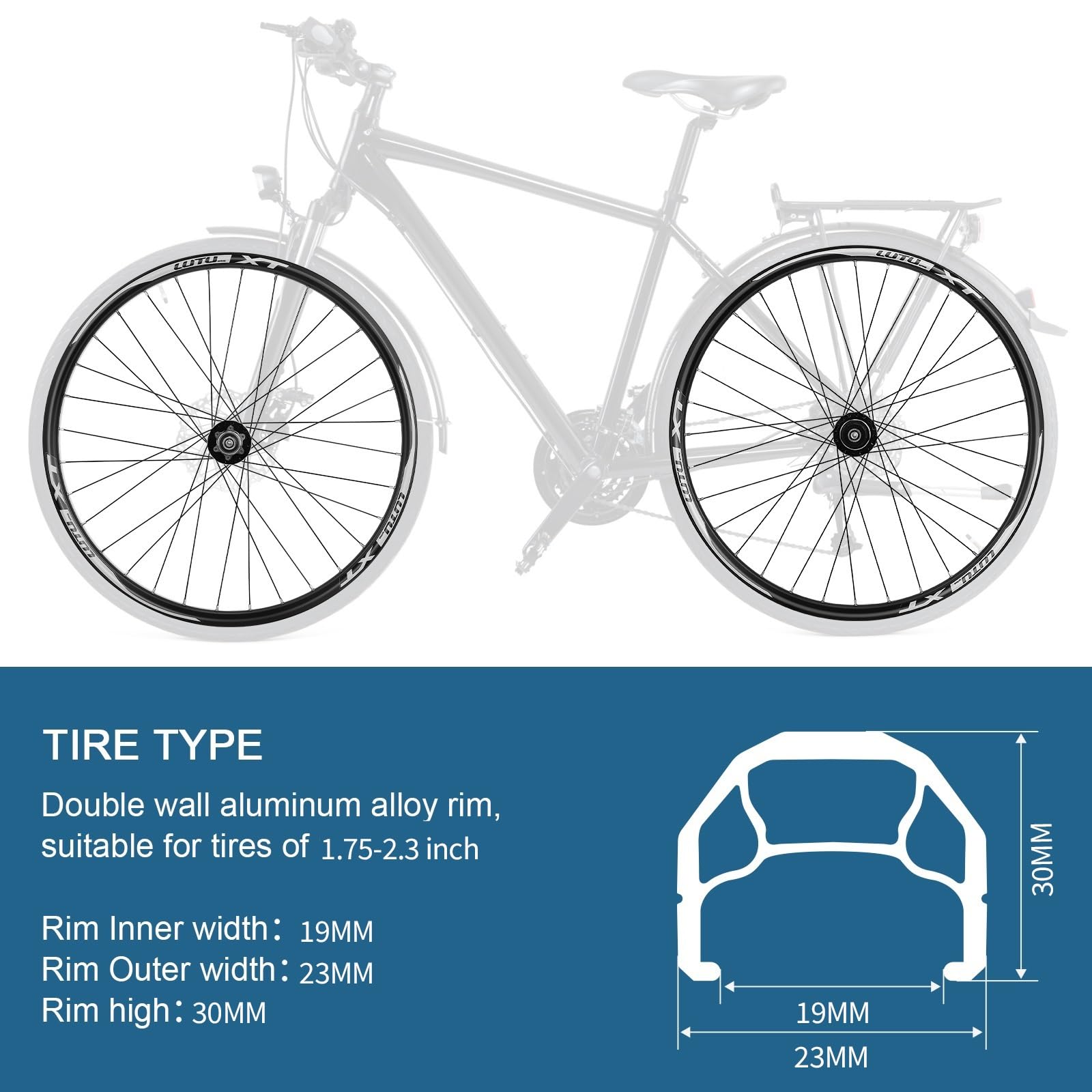 Mountain Bike Freno A Disco Wheelset 26 27.5 29 Cerchio QR MTB Anteriore Posteriore Ruota Set Cuscinetto Sigillato Hub 32 H For 8-11 Velocità Cassette