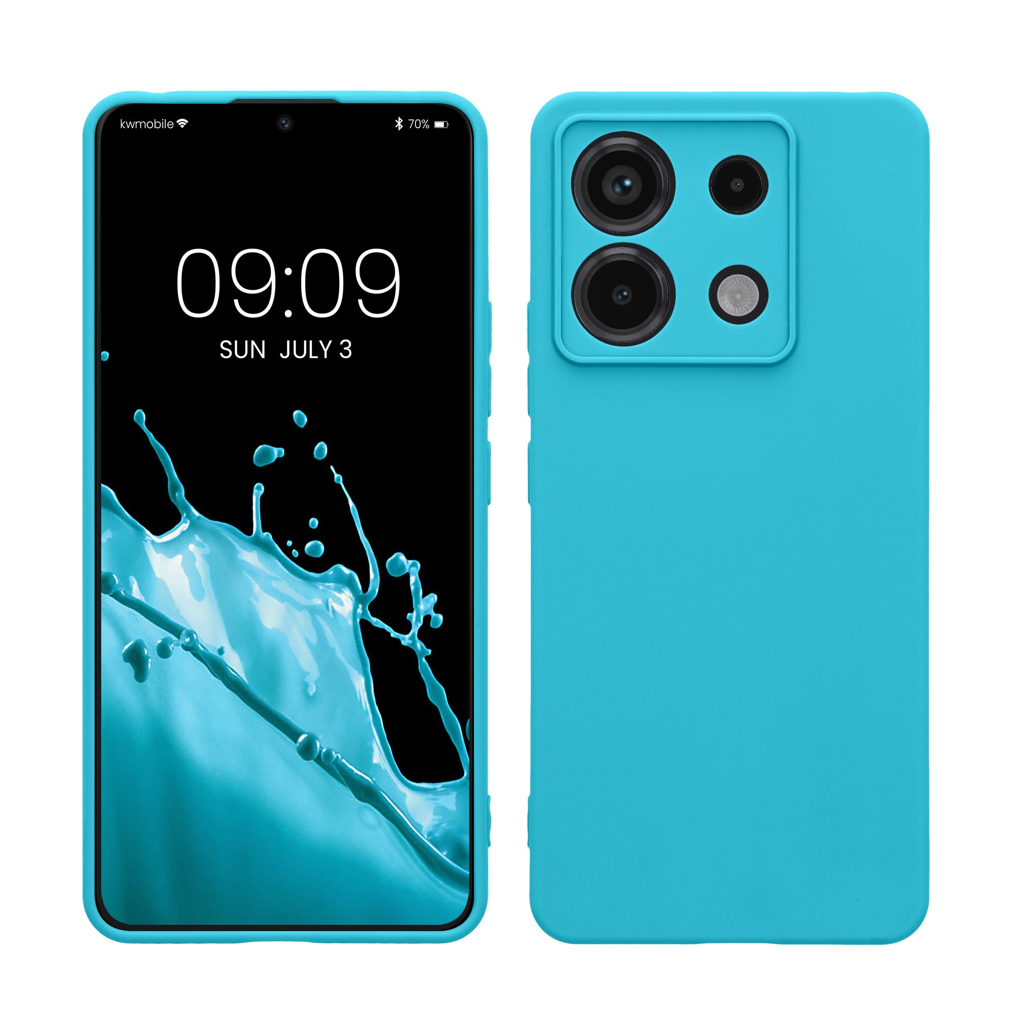 kwmobile Carcasa Compatible con Xiaomi Redmi Note 14 Pro 5G / Poco X7 Funda - Funda Ultrafina de TPU con Bordes elevados - Lavanda Metalizado — view 26