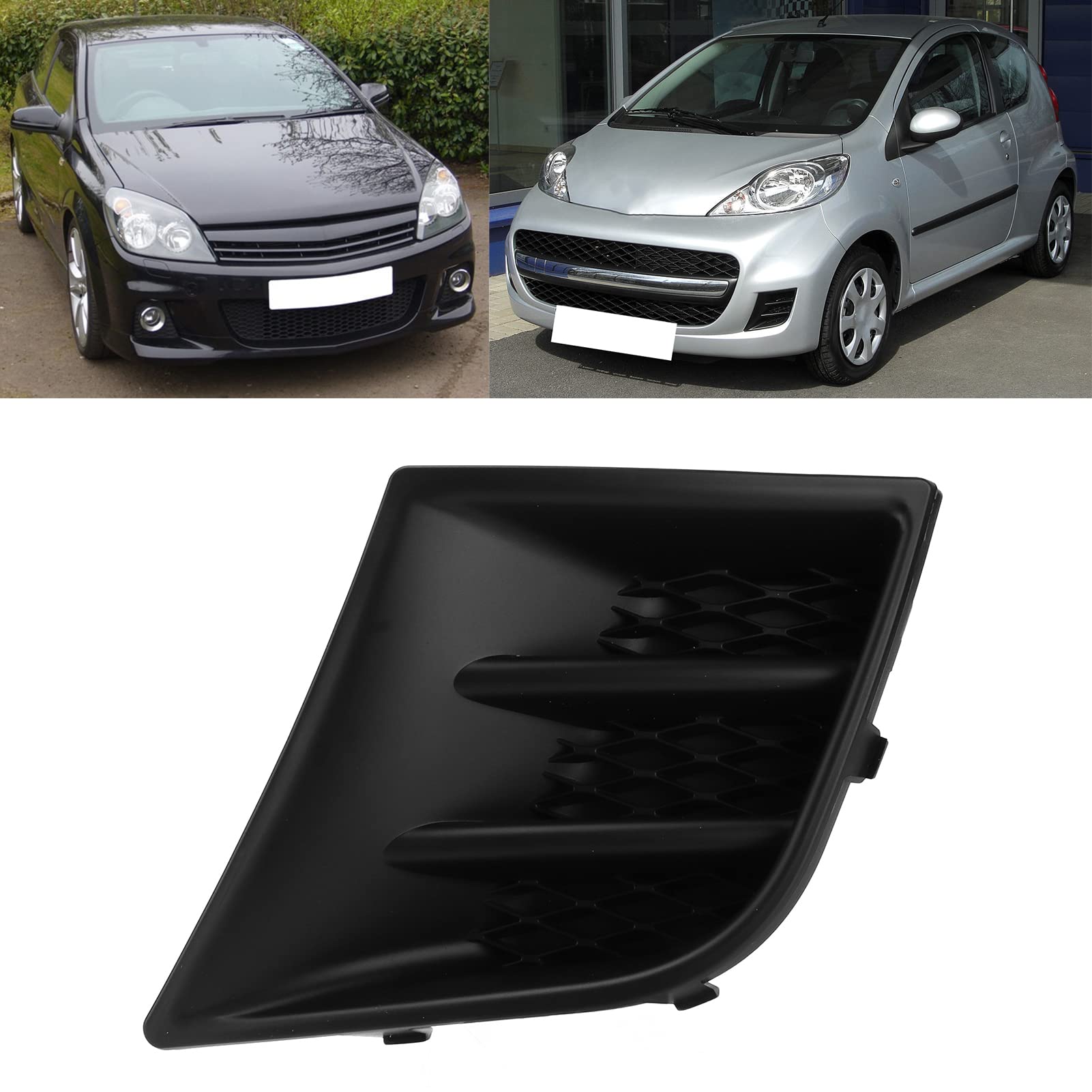 OUKENS Griglia Fendinebbia Paraurti Anteriore, Copertura Fendinebbia, 7422A9, Copertura Fendinebbia in ABS, Sostituzione Per Peugeot 107 2009‑2012