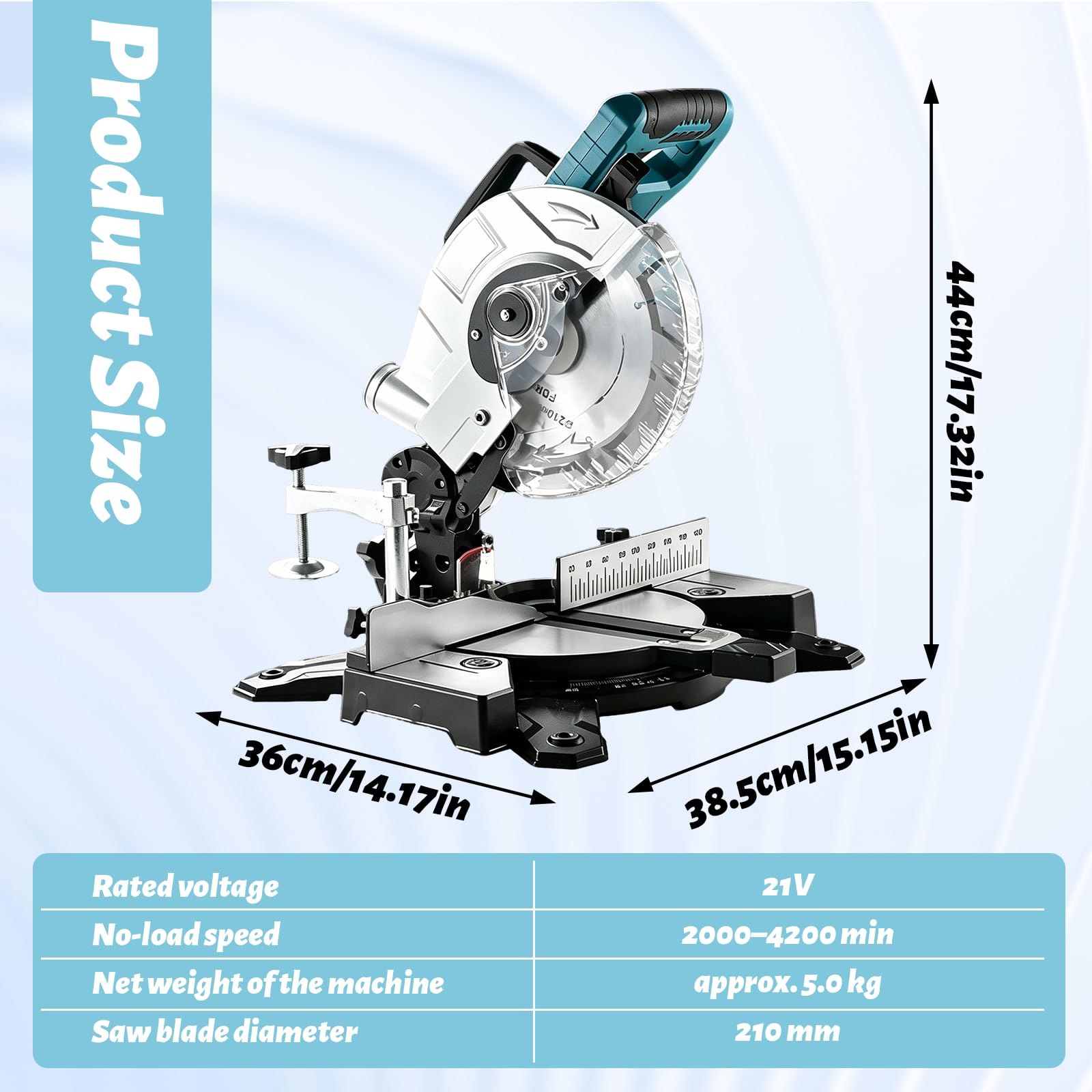 Sierra ingletadora profesional para batería Makita de 18 V