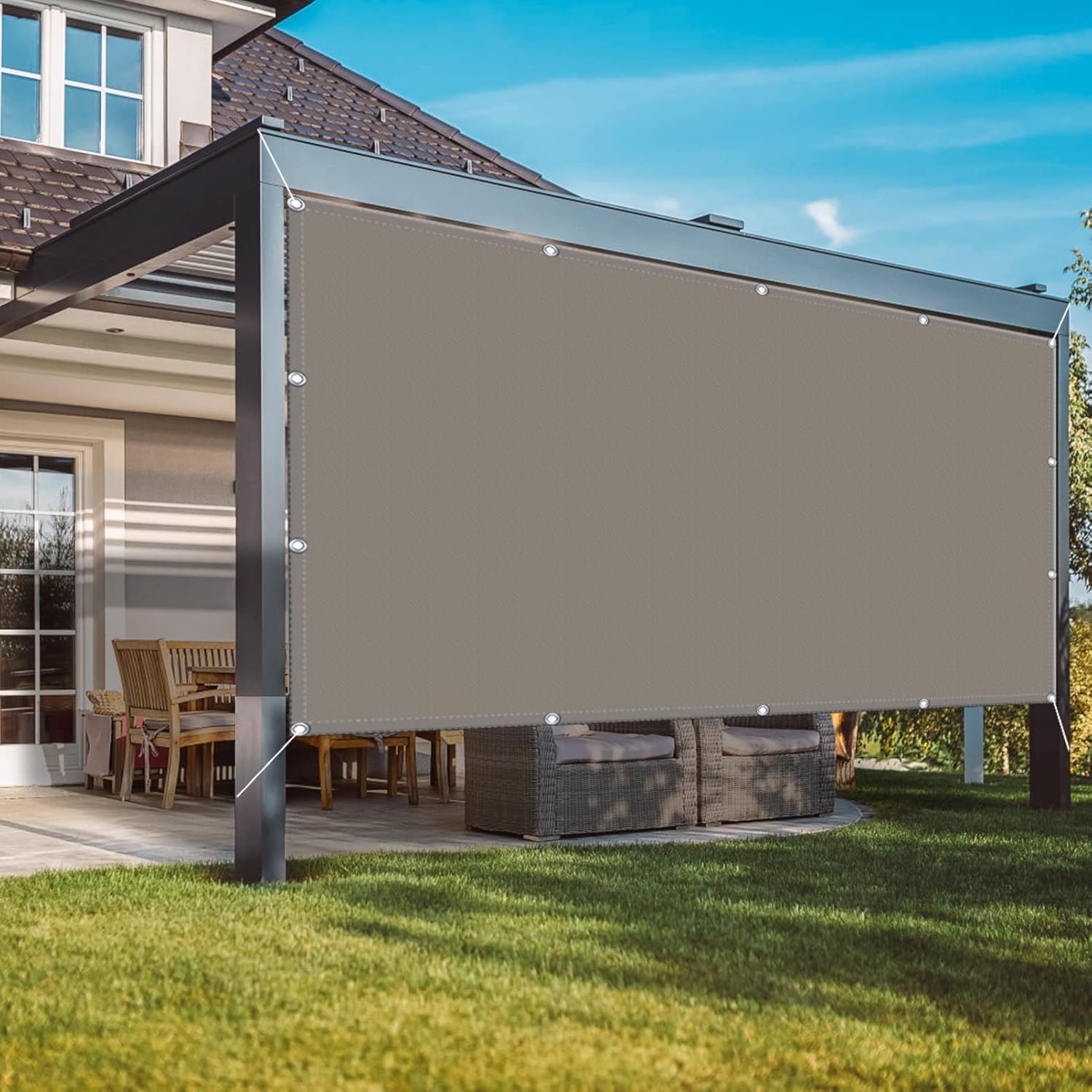 Sun Sail Shade 3.5 x 5 m Waterproof Square Sail Shade Sun